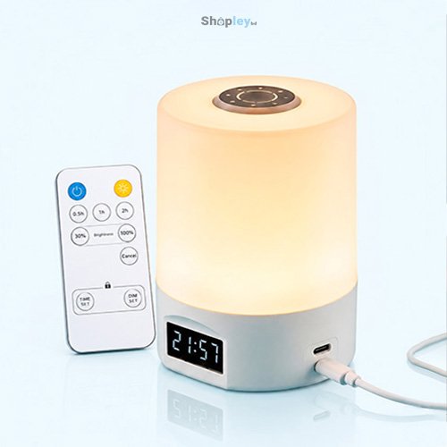 Smart Bedside Lamp with Digital Clock & Remote Control Smart Bedside Lamp with Digital Clock & Remote Control