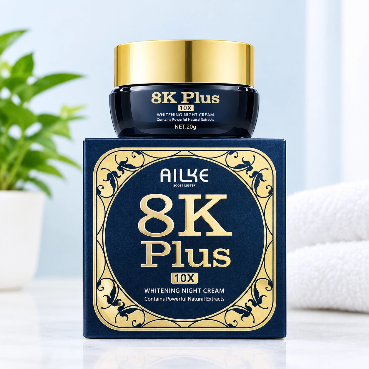 AILKE 8K Plus 10X Whitening Night Cream