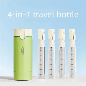 4-in-1 Refillable Travel Dispenser Bottle